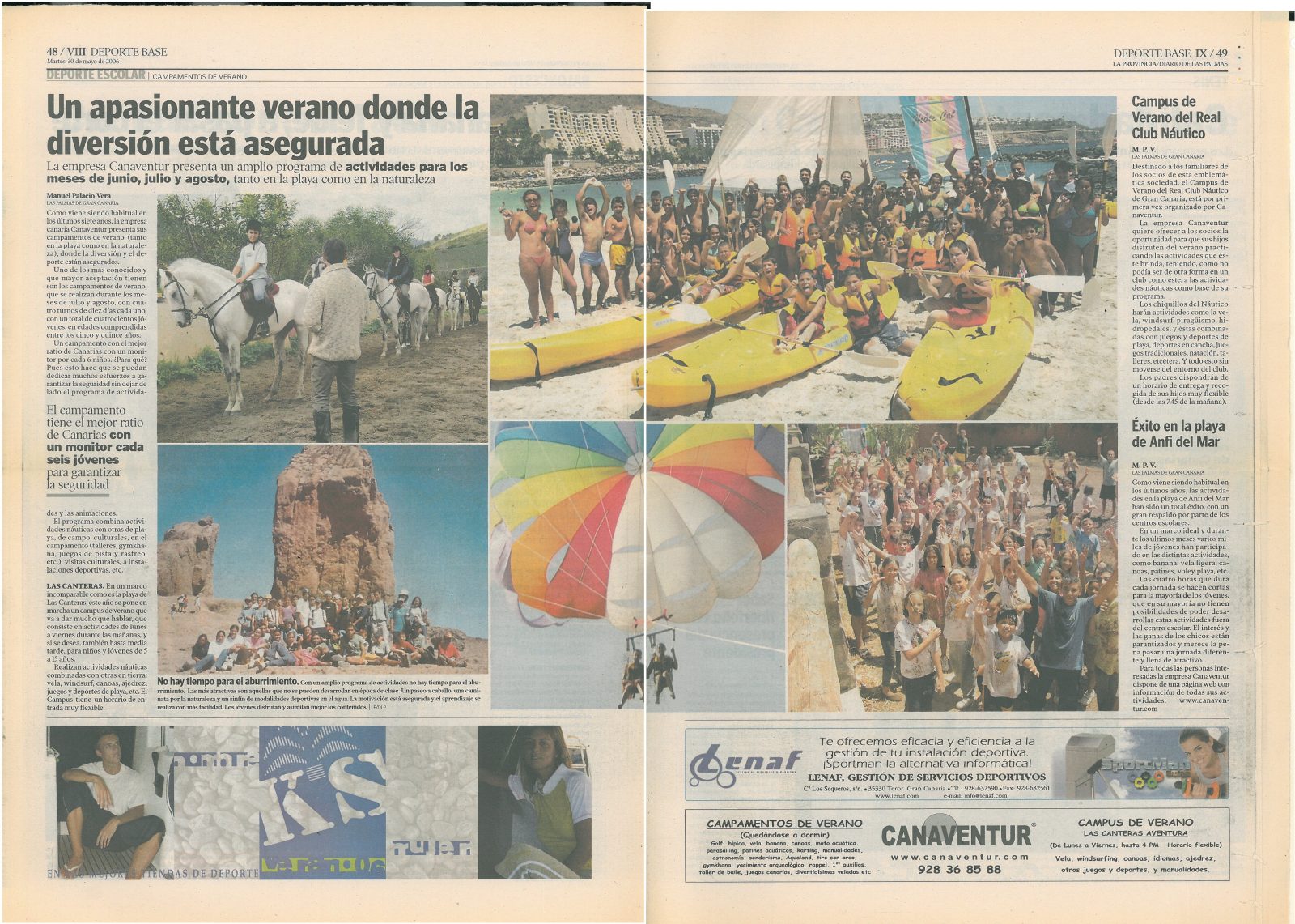Actividad en campus de verano Canaventur