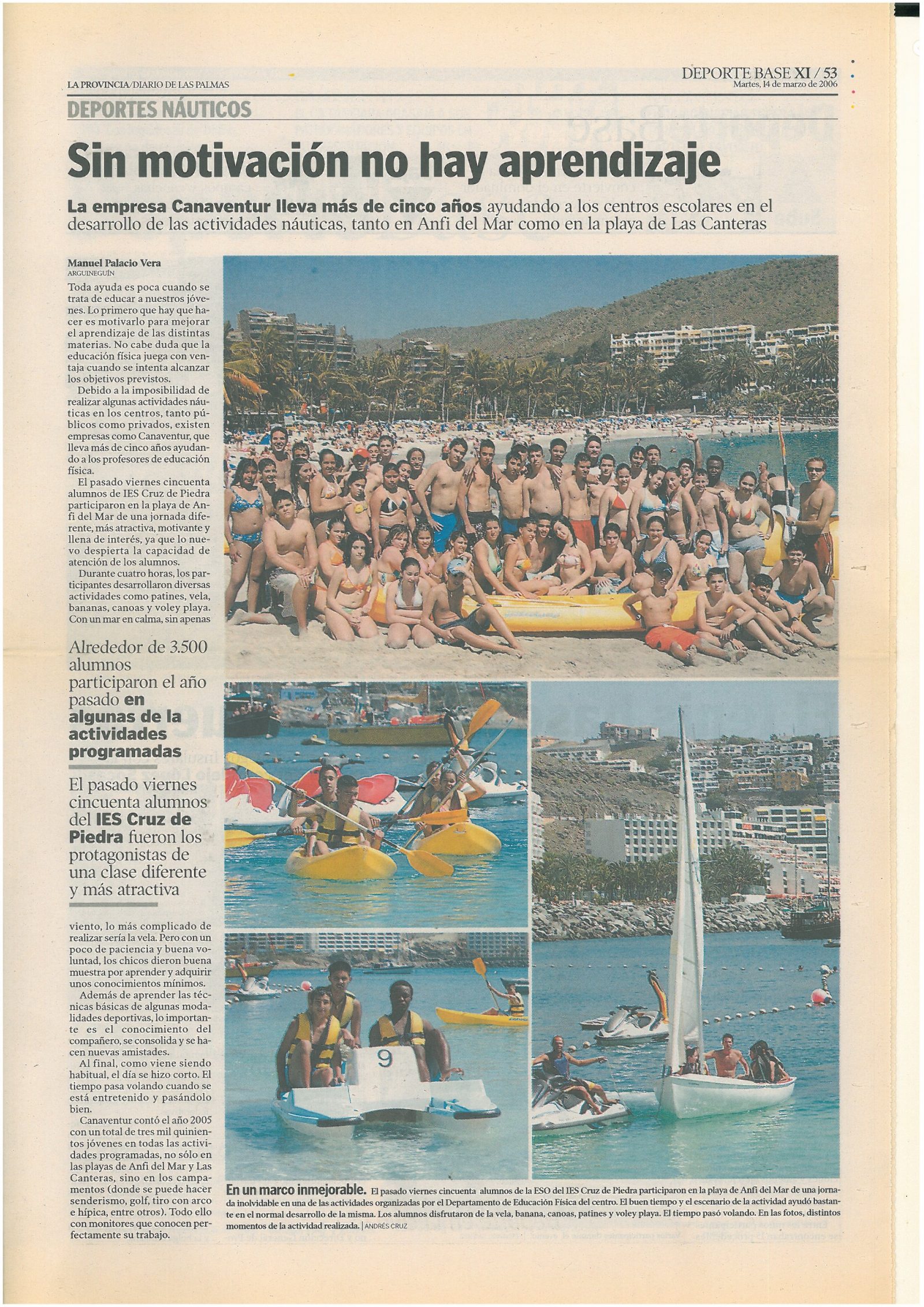 Actividad en campus de verano Canaventur